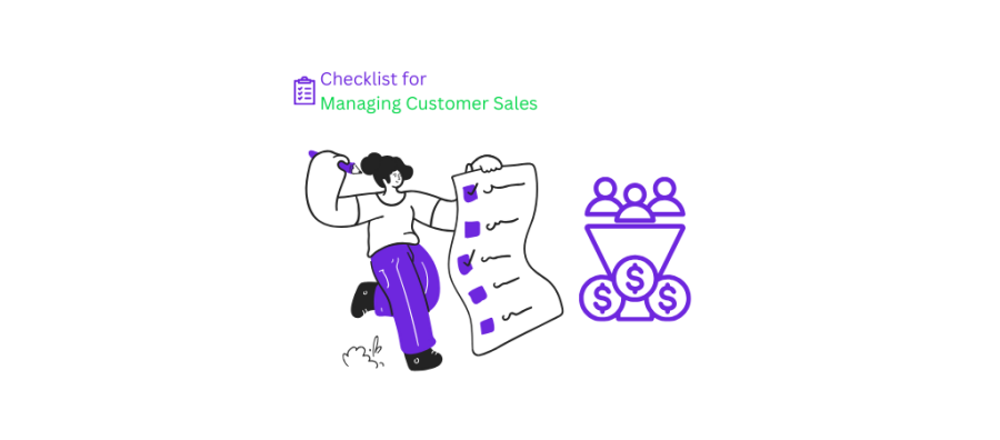 ​Checklist for Managing Customer Sales