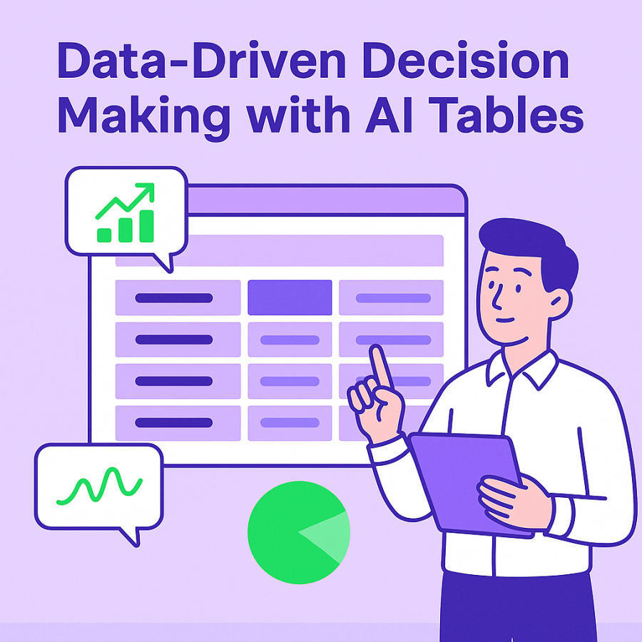 Data-Driven Decision Making with AI-Enhanced Tables: Revolutionizing Modern Project Management