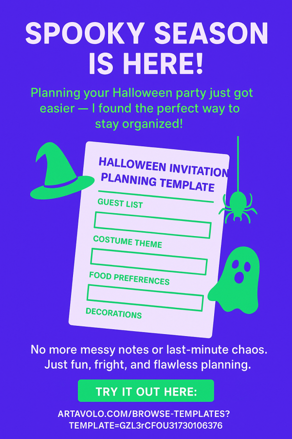Halloween Planning Template Halloween Planning Template
